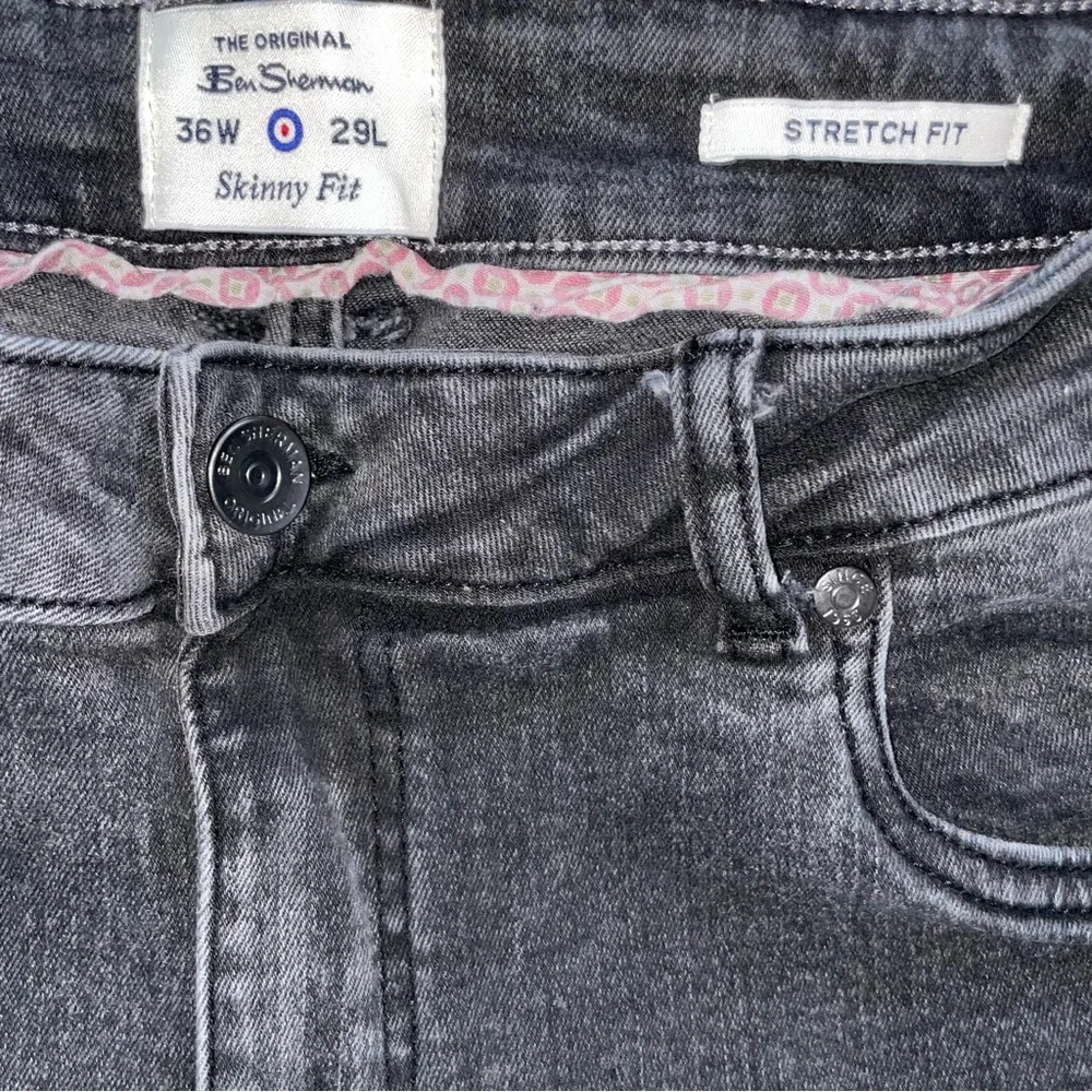 Ben Sherman Skinny Stretch Fit Black Denim Jeans